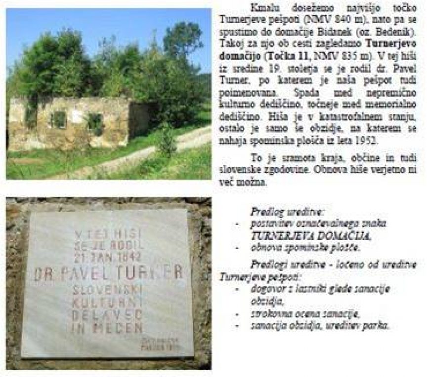 Obnova Turnerjeve domačije